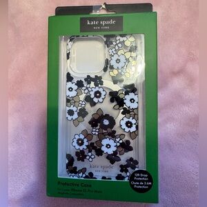 kate spade Black and White Floral iPhone 15 Pro Max Case